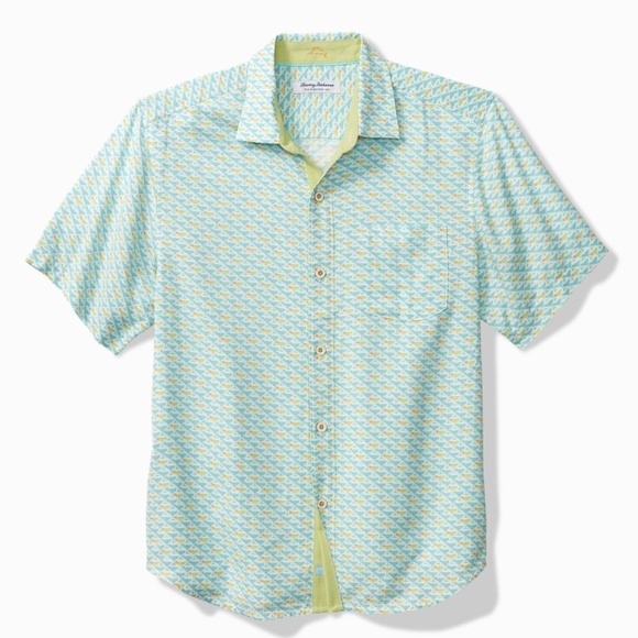 Tommy Bahama Men's Veracruz Cay Cocktail Mixer Short-Sleeve Shirt EUC - Picture 1 of 7